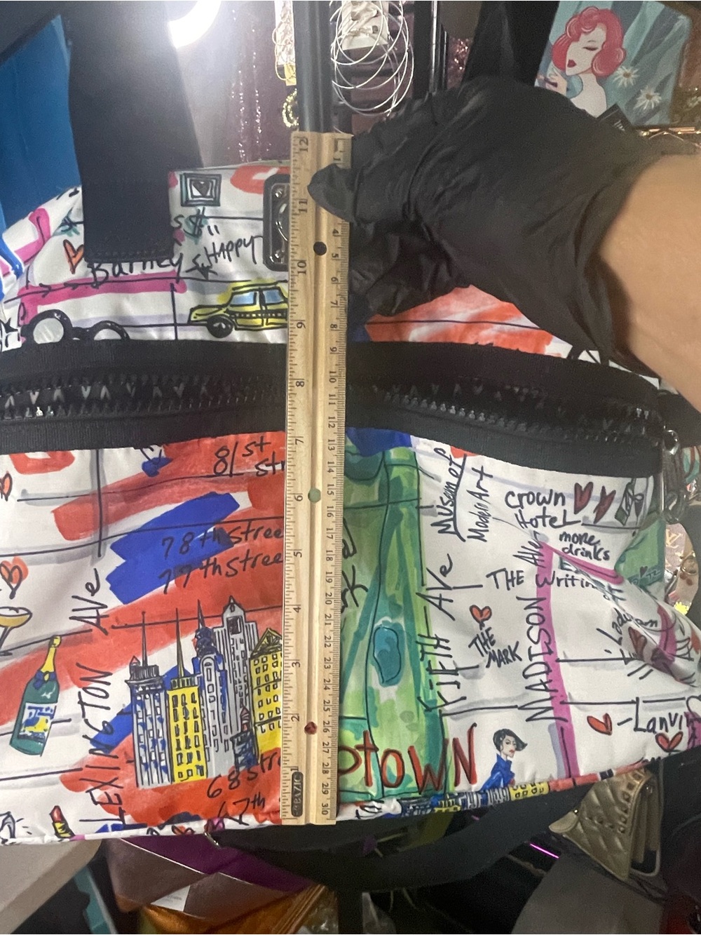 Brighton Multicolor City-Print Travel Tote - Picture 11 of 12
